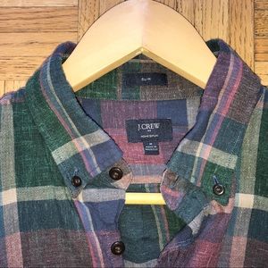 J. Crew Homespun Flannel Styled Button Down